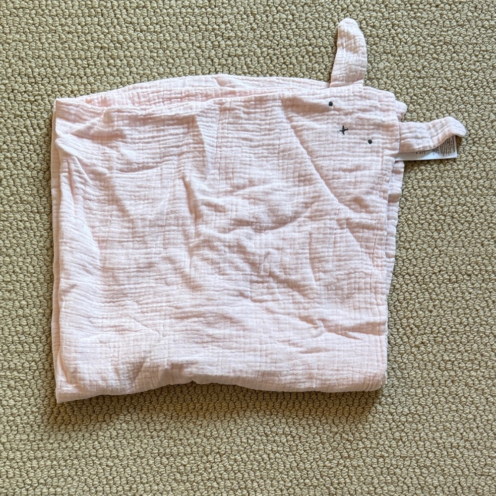 Pottery Barn Kids Soft Pink Muslin Blanket